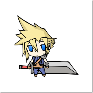 Cloud Strife Chibi Posters and Art